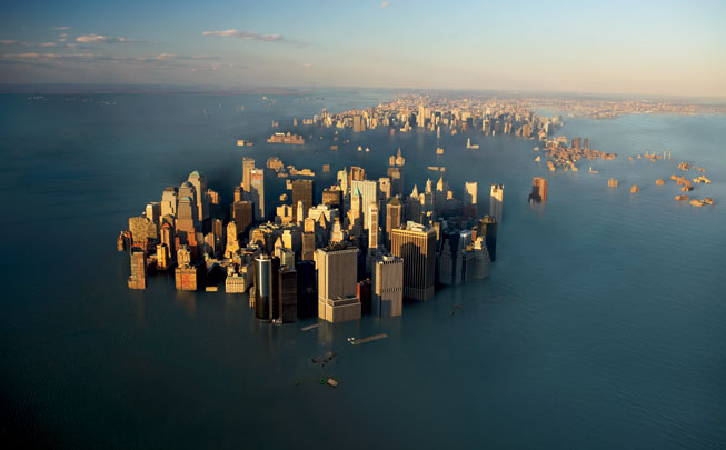new york flooded with water